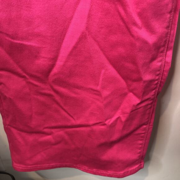 New York & Co. NWT Women's Ultra High Rise Wide Leg Pink Distressed Jeans 18W - Picture 5 of 11